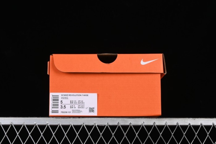 Nike Revolution 7 Wide Low-Top Running Shoes with Breathable Mesh and Durable Cushioning - FB2208-101