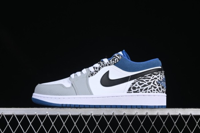 Nike Air Jordan 1 Low True Blue Retro Basketball Shoes - DM1199-140