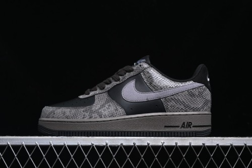 Nike Air Force 1 '07 Low Snake Year Themed Low-Top Casual Sneakers - HF2898-001