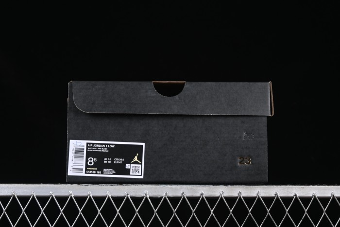 Nike Air Jordan 1 Low AJ1 Casual Sneakers in Black White Pink - 553558-165