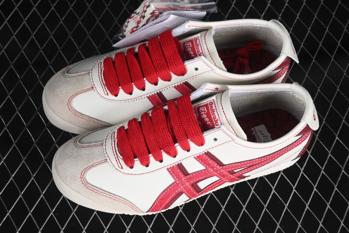 Onitsuka Tiger Mexico 66 Low-Top Leather Sneakers for Casual Running - 1183C391-100