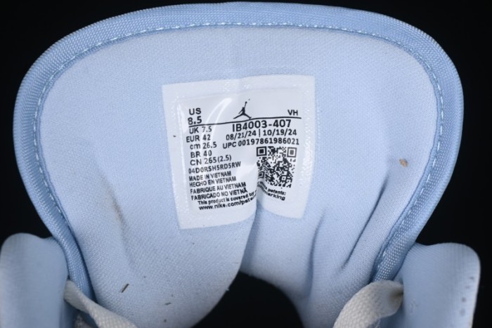 Nike Air Jordan 1 Low  Hydrogen Blue  Casual Sneakers with Retro Design - IB4003-407