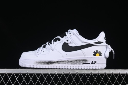 Nike Air Force 1'07 Low Custom 2D Daisy Graffiti Hand-Painted Casual Sneakers - CK0316-060