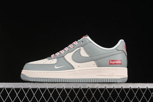 Nike Air Force 1 '07 Low Supreme Collaboration Shoes in Grey - ZH2598-319