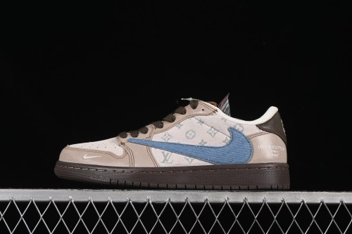 Nike Travis Scott x Fragment Design x Air Jordan 1 Low OG SP Casual Sneakers - CH6336-022