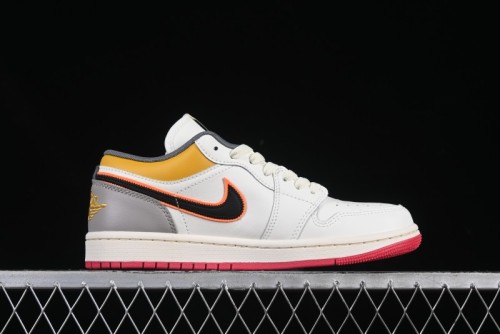 Nike Air Jordan 1 Low AJ1 Mismatched Swoosh Casual Sneakers - HV4511-133