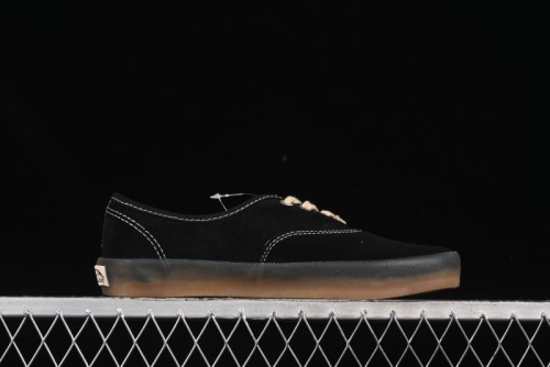 Vans Premium Authentic Suede Retro Sneakers with Translucent Rubber Sole - VN000CRQ6RJ