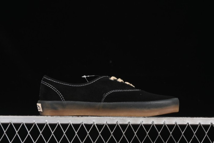 Vans Premium Authentic Suede Retro Sneakers with Translucent Rubber Sole - VN000CRQ6RJ