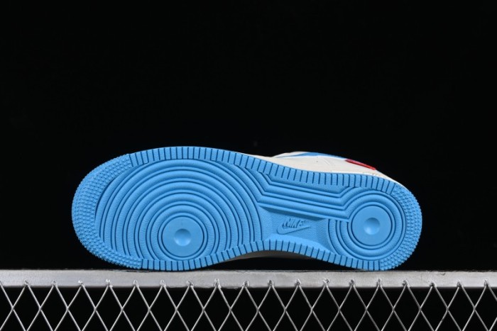 Nike Supreme x Air Force 1'07 Low Casual Sneakers in Lake Blue - HD1968-024