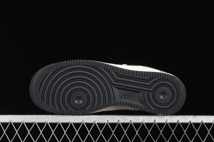 Nike Air Force 1 '07 Low Gucci Collaboration - Dark Blue Linen Casual Sneakers - XZ3398-888