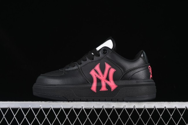 New York Yankees MLB Chunky Liner Custom Platform Sneakers in Neon Pink - 3ASXCA12N50WHS