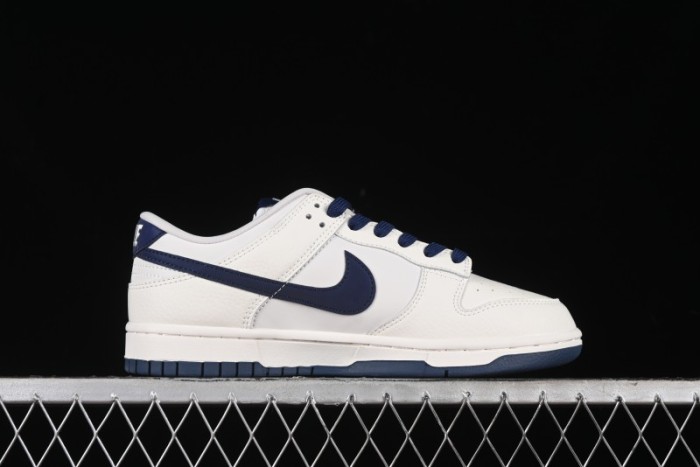 Nike SB Dunk Low Comme des Garcons Collaboration - Off-White Blue Swoosh Anniversary Custom Low-Top Casual Sneakers - KK1888-008