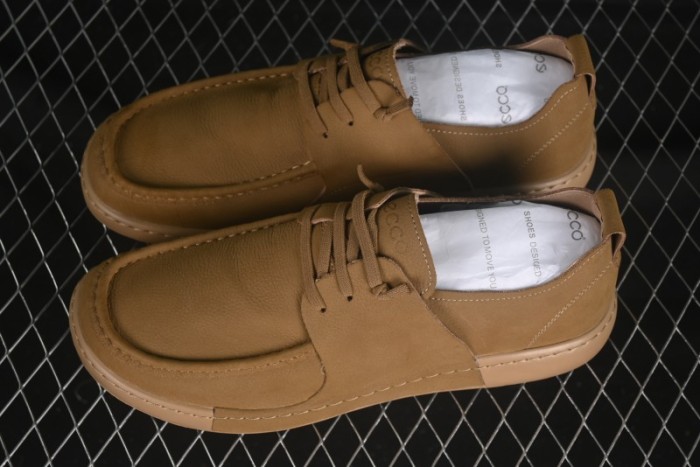 ECCO AT.KOLLEKTIVE Unisex Slip-On Kangaroo Leather Casual Shoes with Norwegian Welt Construction - 63673101002