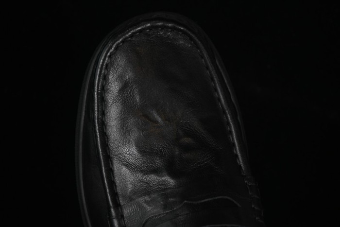 ECCO Soft Moc Summer Genuine Leather Breathable Slip-On Driving Shoes - 63516801001