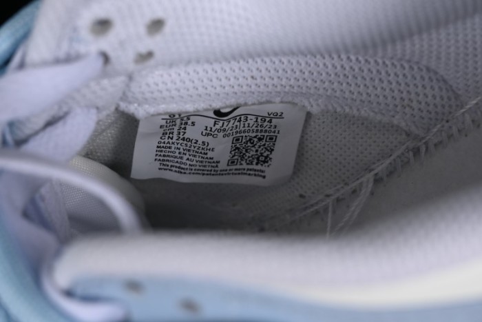 Nike Dunk Low SB Casual Sneakers in Light Blue with Sea Salt Lime Accents - FJ7743-194 1