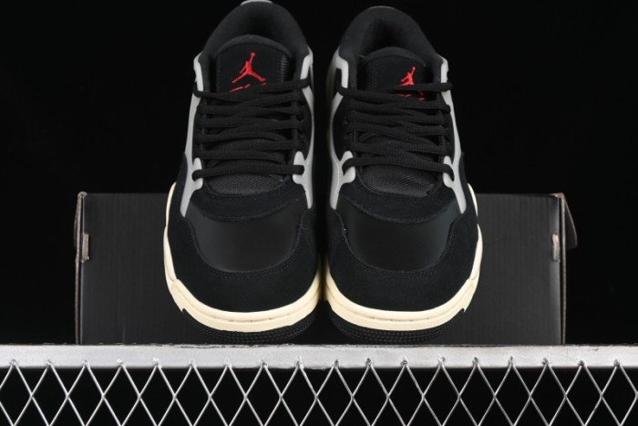 Nike Air Jordan 4 Remastered Sneakers in Black with Textile Mesh, Leather and Suede - FQ7939-006