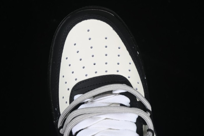 Nike Air Force 1'07 Low Star Graffiti Hand-Painted Casual Sneakers with Full-Length Air Cushion - XV7981-476