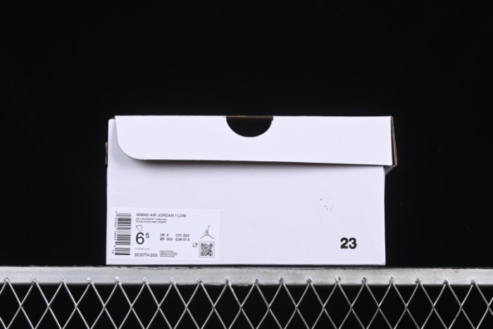 Nike Air Jordan 1 Low AJ1 Wheat Color Low-Top Casual Sneakers - DC0774-203