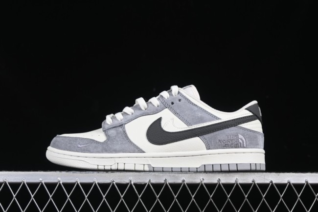 Nike SB Dunk Low The North Face Collaboration Beige Grey Double Swoosh Anniversary Custom Low-Top Casual Skate Shoes - DJ2024-067