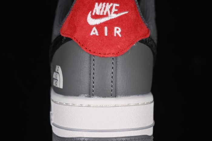 Nike Air Force 1 '07 Low The North Face Collaboration Beige Grey Black Snake Leather Custom Casual Sneakers - DM6688-052