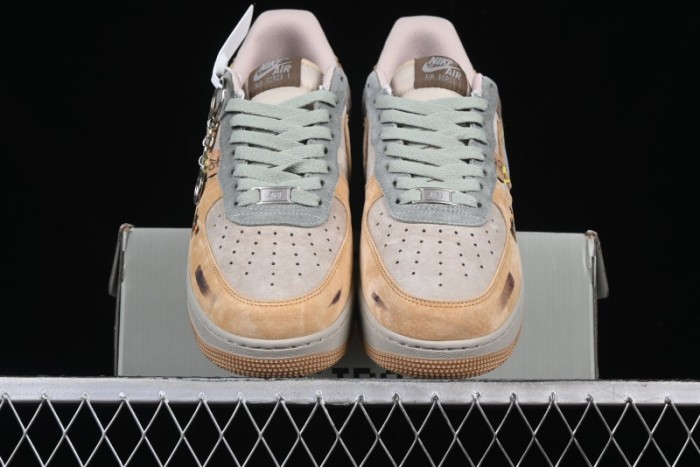 Nike Air Force 1'07 Low  Kakarot  Dragon Ball Z Custom Casual Sneakers for Autumn Winter - CD1212-666