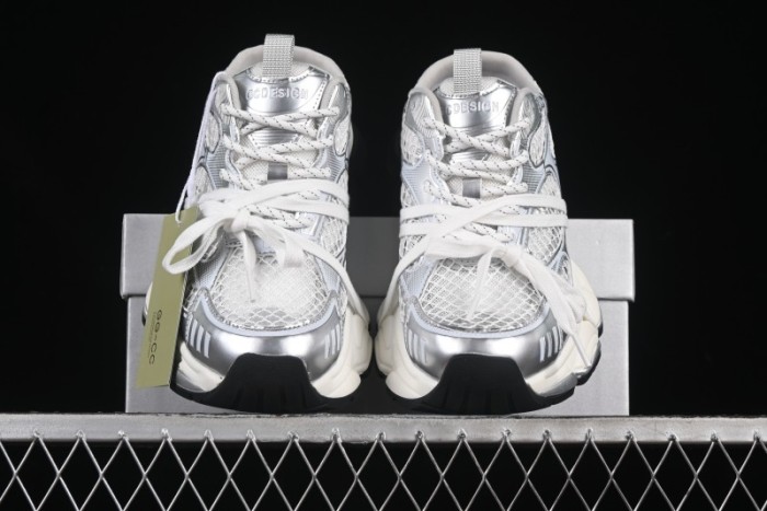 GG-CC Star-Design Lace-Up Hollow-Out Platform Sneakers with 5cm Height Boost - G25U9789