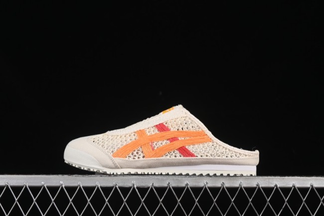 Onitsuka Tiger Mexico 66 Sabot Slip-On Sneakers with Breathable Mesh Upper - 1183A707-106