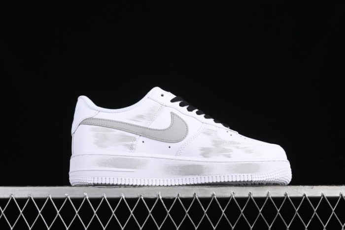 Nike Air Force 1 '07 Low Custom Hand-Painted 2D Theme with Broken Three-Hook Shadow and Strap - CW2288-111
