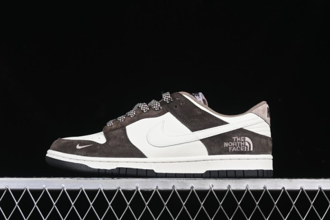 Nike SB Dunk Low The North Face Collaboration Black Brown Anniversary High-End Custom Low-Top Casual Skate Shoes - DJ2024-058