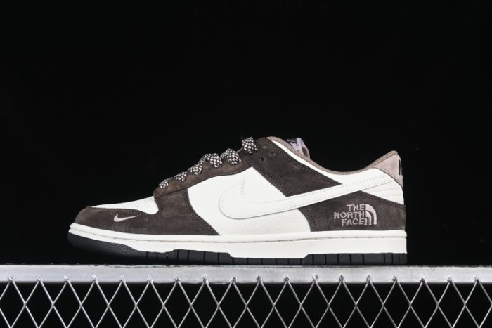 Nike SB Dunk Low The North Face Collaboration Black Brown Anniversary High-End Custom Low-Top Casual Skate Shoes - DJ2024-058