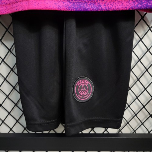 Retro 20-21 Kids PSG Paris Forth Pink Jersey Size 16-28