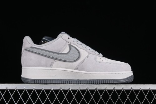 Nike Air Force 1 '07 Low The North Face CDG Collaboration - Light Grey Pigskin Low-Top Casual Sneakers - HD1968-016 1