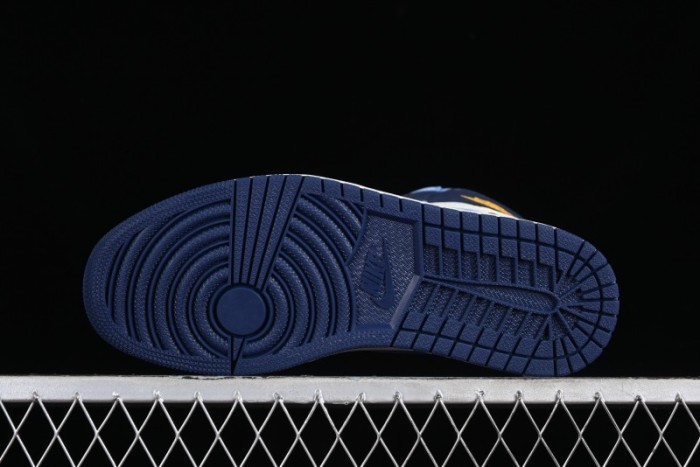 Nike Air Jordan 1 High OG  First in Flight  Basketball Shoes with UNC Blue and Yellow Accents - FD2596-400 1