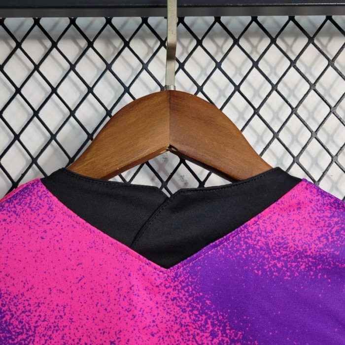 Retro 20-21 Kids PSG Paris Forth Pink Jersey Size 16-28