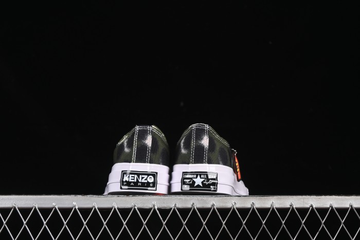 Kenzo Chuck Taylor Ox Hana Leopard Cypress Low Top Casual Sneakers - A16291C