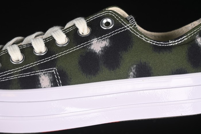 Kenzo Chuck Taylor Ox Hana Leopard Cypress Low Top Casual Sneakers - A16291C