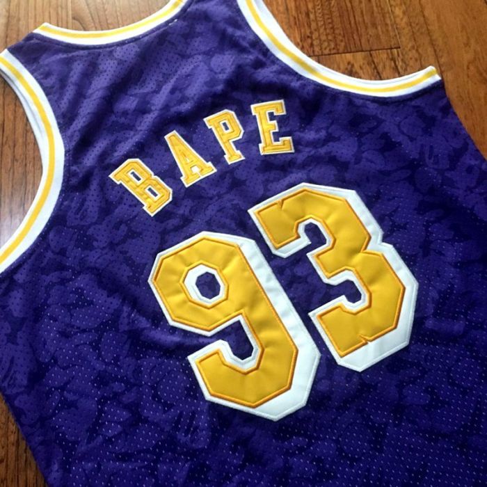 Men's BAPE Blue Retro Classic Team Jersey