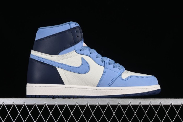 Nike Air Jordan 1 High OG  First in Flight  Basketball Shoes with UNC Blue and Yellow Accents - FD2596-400 1