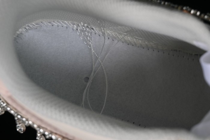 Nike Air Force 1 '07 Low Casual Sneakers in Romantic Pink-Purple with Diamond Chain Accessories - FV1122-333 1