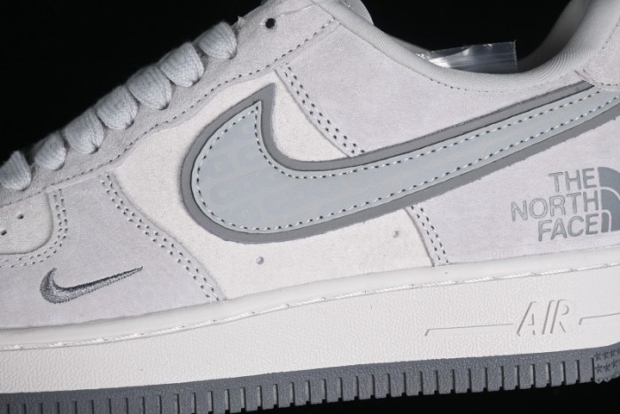 Nike Air Force 1 '07 Low The North Face CDG Collaboration - Light Grey Pigskin Low-Top Casual Sneakers - HD1968-016 1