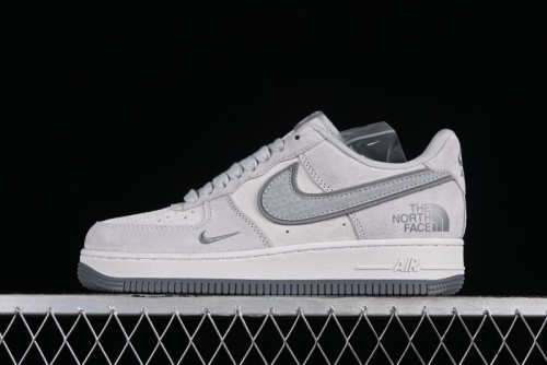 Nike Air Force 1 '07 Low The North Face CDG Collaboration - Light Grey Pigskin Low-Top Casual Sneakers - HD1968-016 1