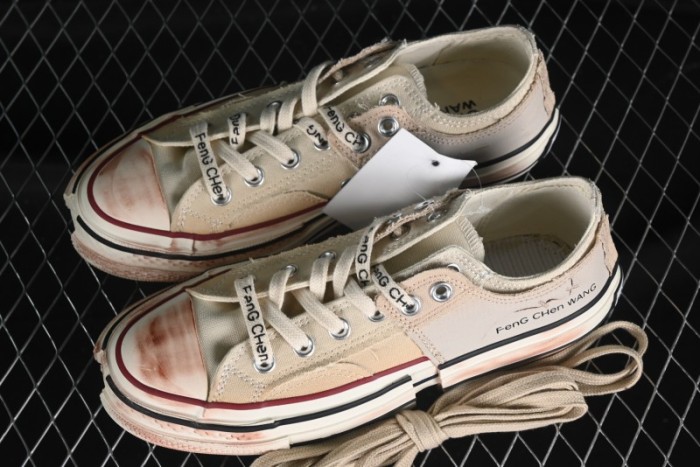 Feng Chen Wang Converse Chuck 70 Low 2-in-1 Deconstructed Canvas Sneakers - A07718C 1
