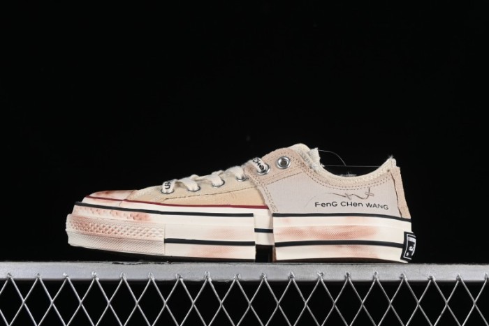 Feng Chen Wang Converse Chuck 70 Low 2-in-1 Deconstructed Canvas Sneakers - A07718C 1