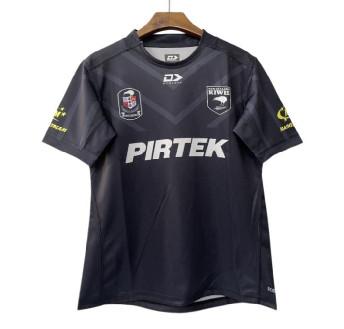 2026 New Zealand Kiwis Alternate Black with Tonal Chevron Pattern Jersey