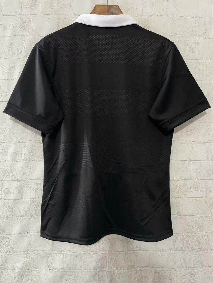 2026 New Zealand All Blacks Black with White Collar Jersey