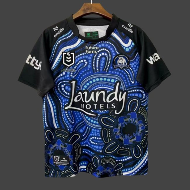 25/26 Canterbury-Bankstown Bulldogs Blue with Indigenous Art Jersey