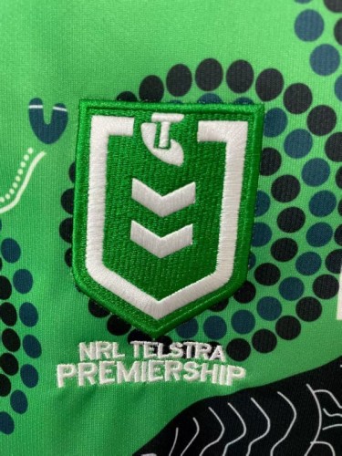 25/26 Canberra Raiders Green with Indigenous Art Jersey