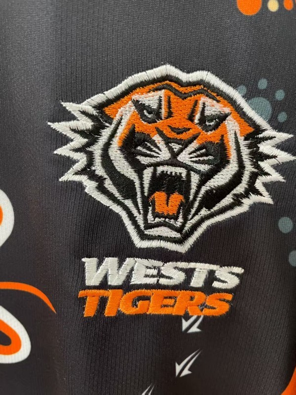 25/26 Wests Tigers Black with Indigenous Art Jersey