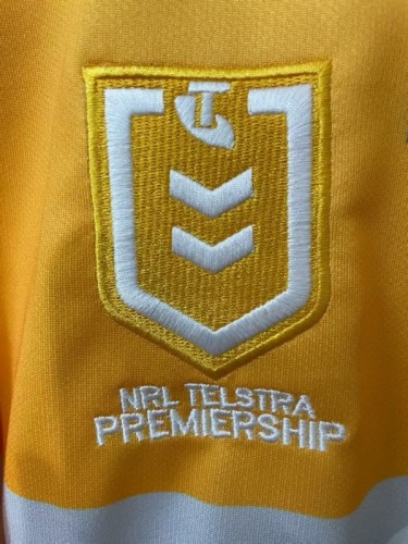 25/26 Newcastle Knights Gold with Navy Stripe Jersey