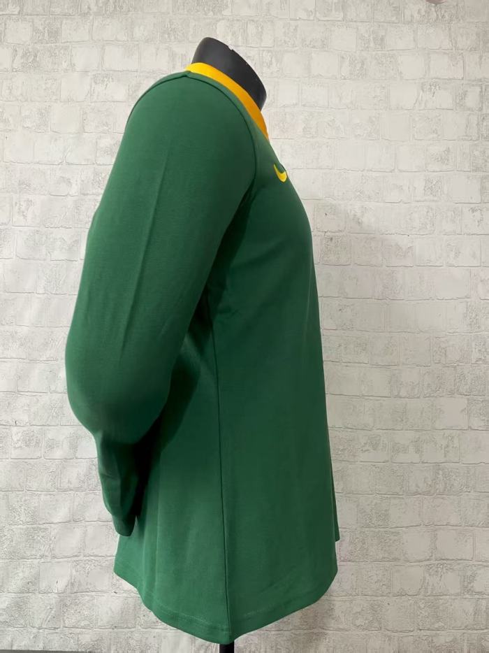 2026 South Africa Green Long Sleeve Polo Rugby Jersey